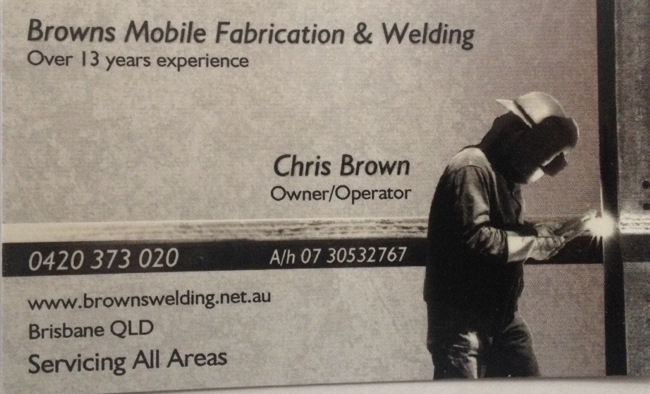 Browns Mobile Welding and Fabrication Brisbane