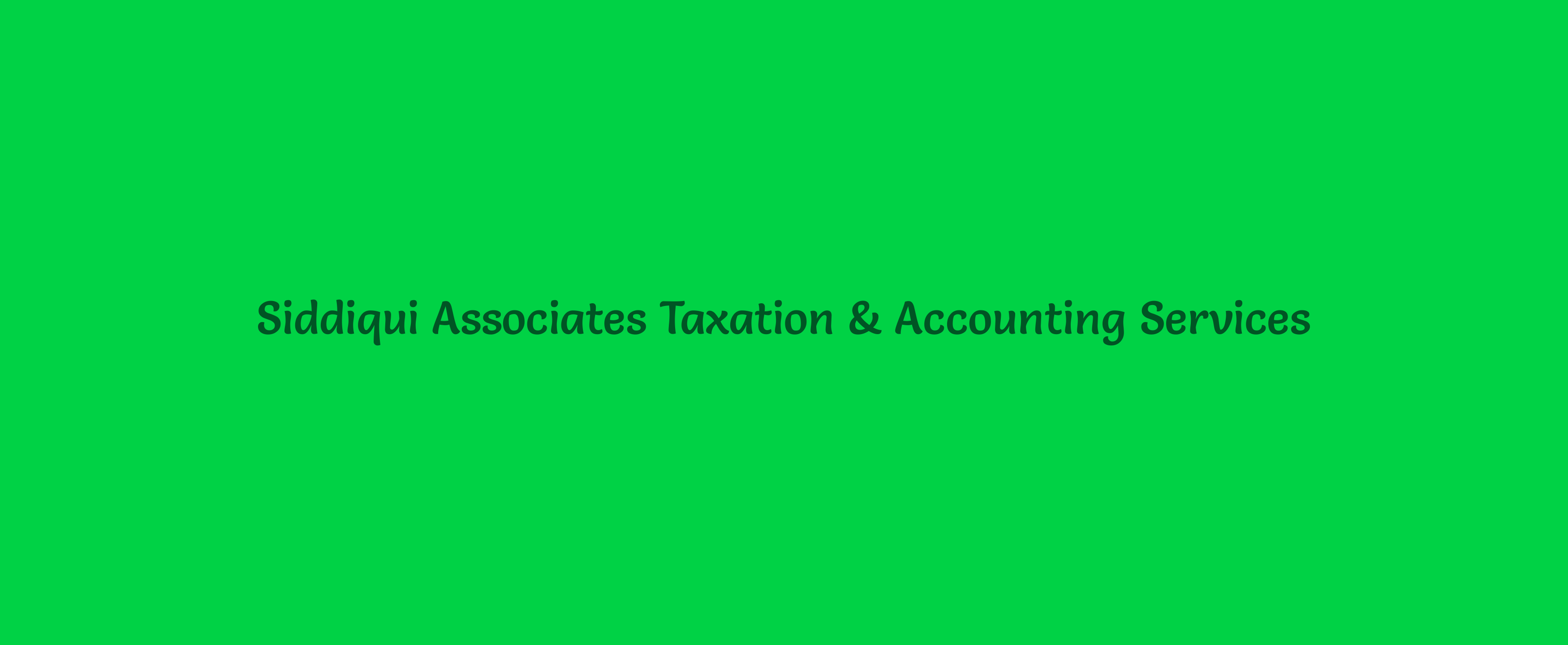 Siddiqui Associates Taxation & Accounting Services Sydney